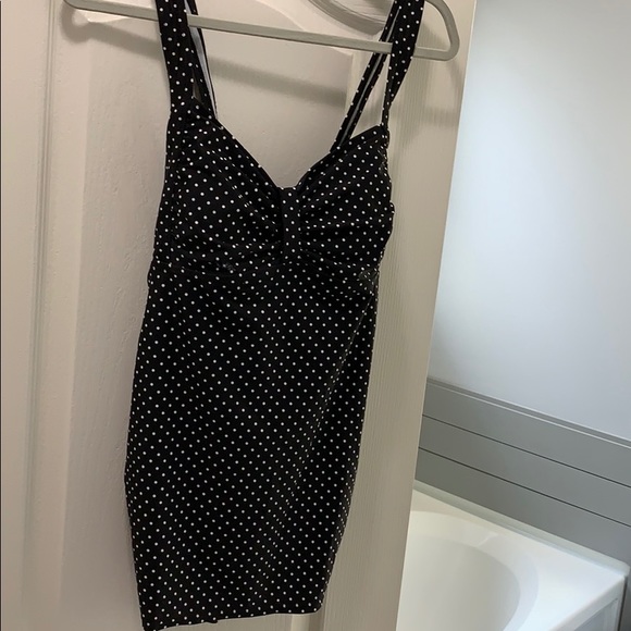Motherhood Maternity Other - Motherhood Maternity Swim Tankini black dot